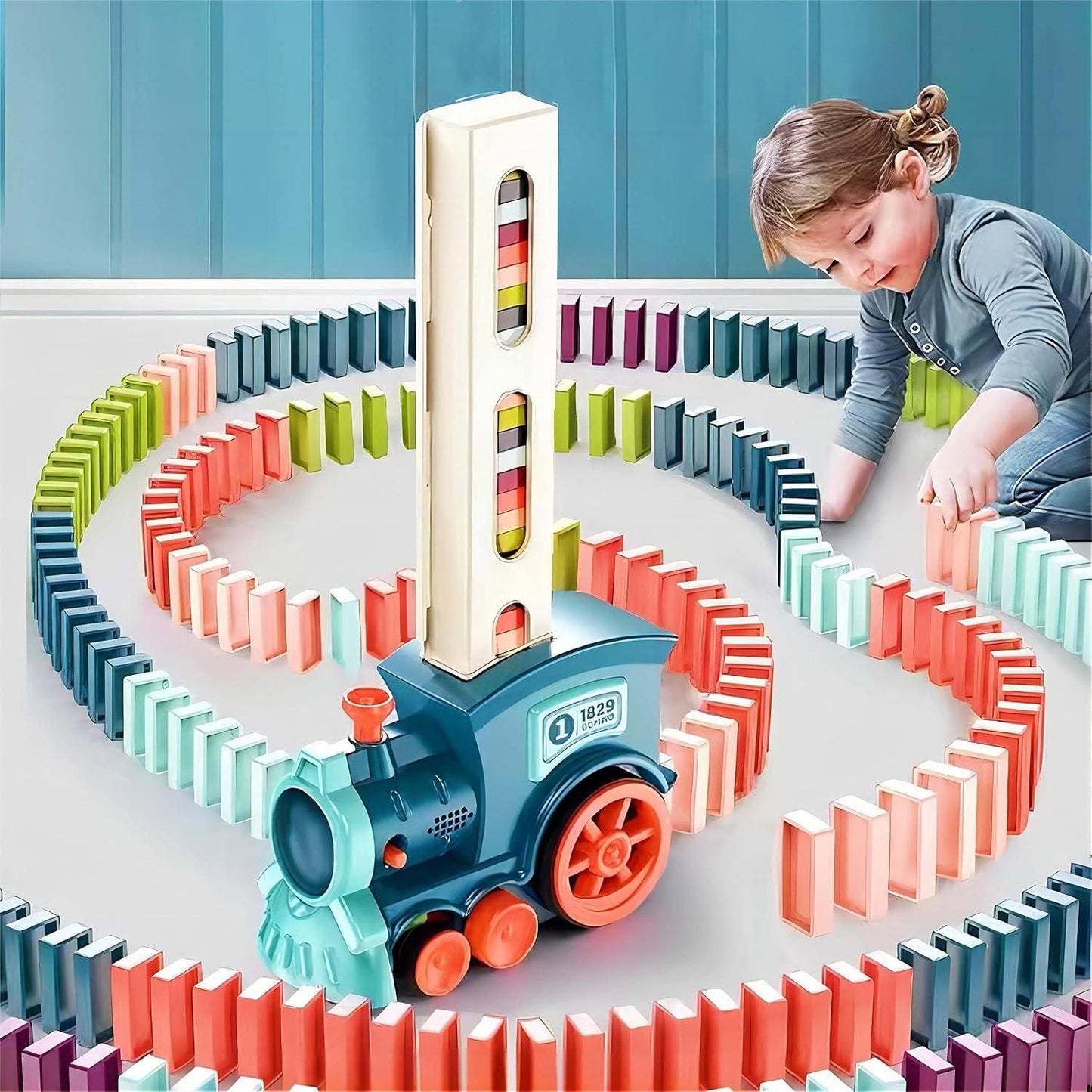 Domino Train Toy (DomiTrain)