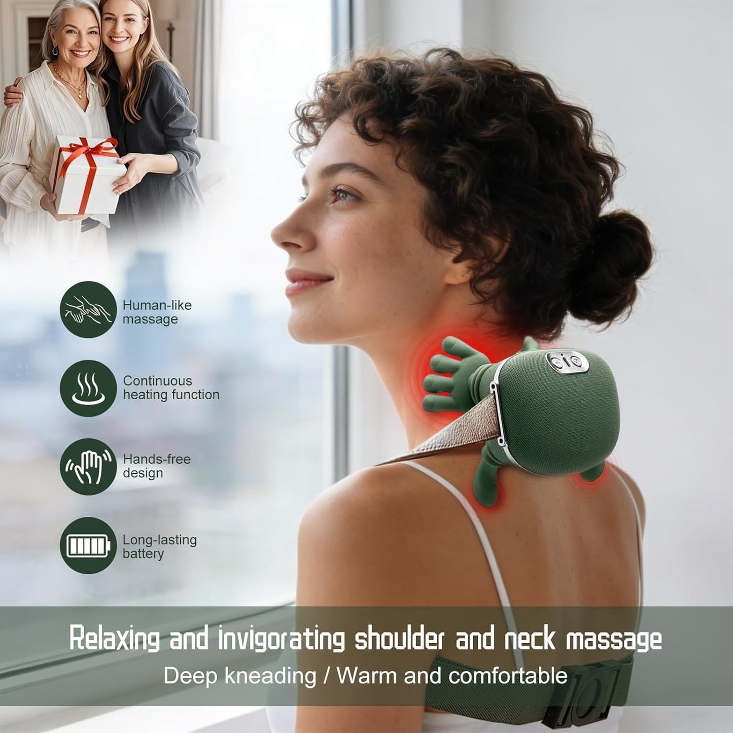 Relaxa™ Electric Hand Shape Neck & Shoulder Massager