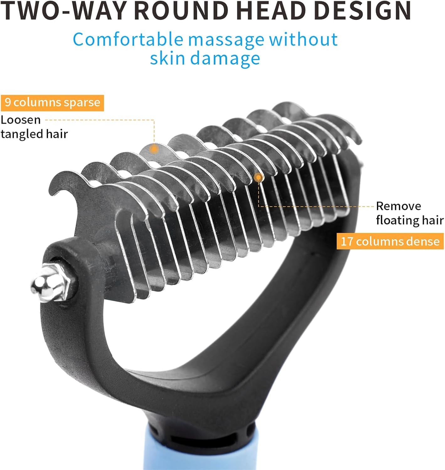 Pet Grooming Brush for Dogs & Cats