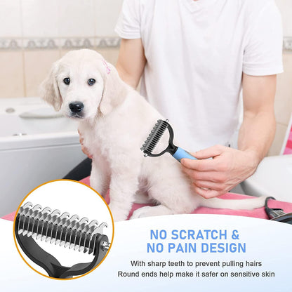 Pet Grooming Brush for Dogs & Cats