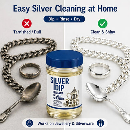 Silver Dip Instant Silver Cleaner For Home & Kitchen Use (Pack Of 2)