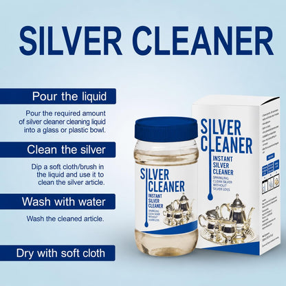 Silver Dip Instant Silver Cleaner For Home & Kitchen Use (Pack Of 2)