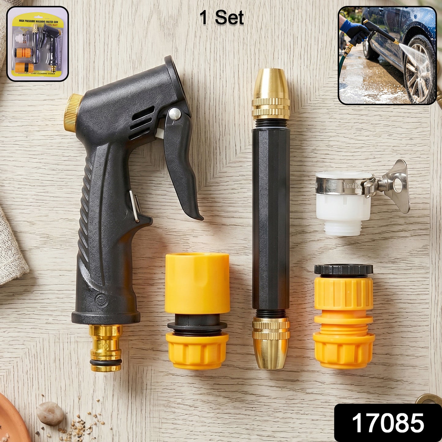 High Pressure Water Spray Gun  Powerful Cleaning Tool For Car  Garden