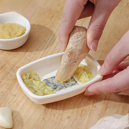 GrateNest™ Garlic & Ginger Grater Stainless Steel Grinding plate