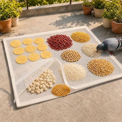 Papad Drying Cloth with Net & Zip