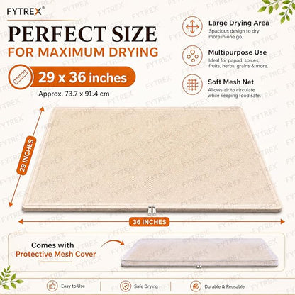 Papad Drying Cloth with Net & Zip
