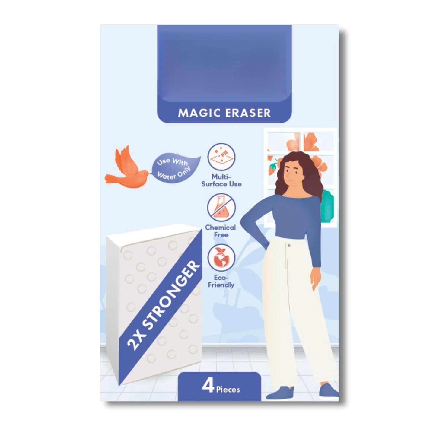 Magic Eraser Cleaning Sponge (4 PCS)