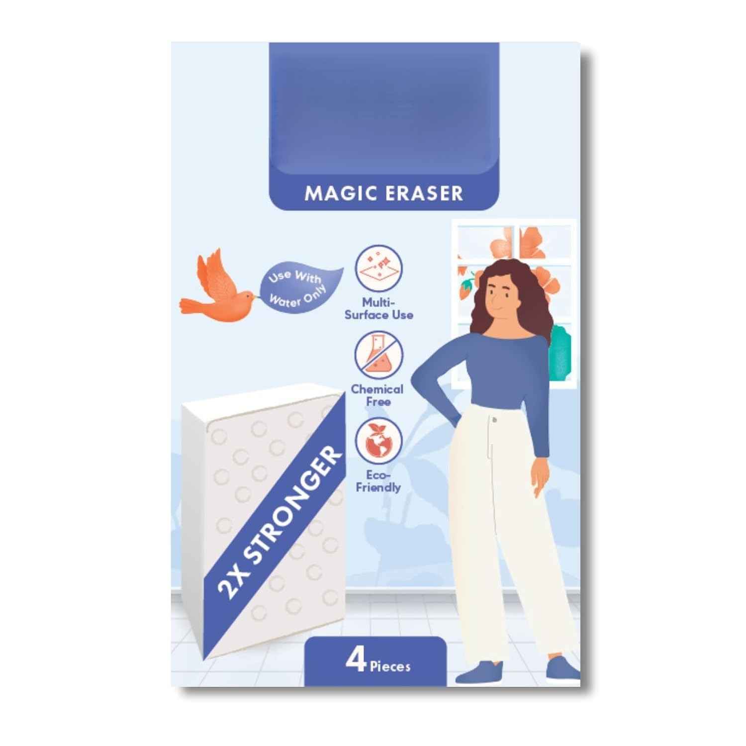 Magic Eraser Cleaning Sponge (4 PCS)