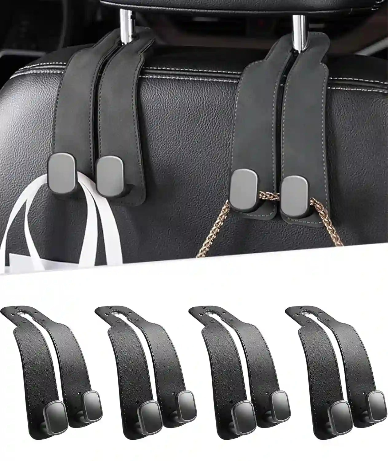 Car Hooks for Headrest (Pack of 2)