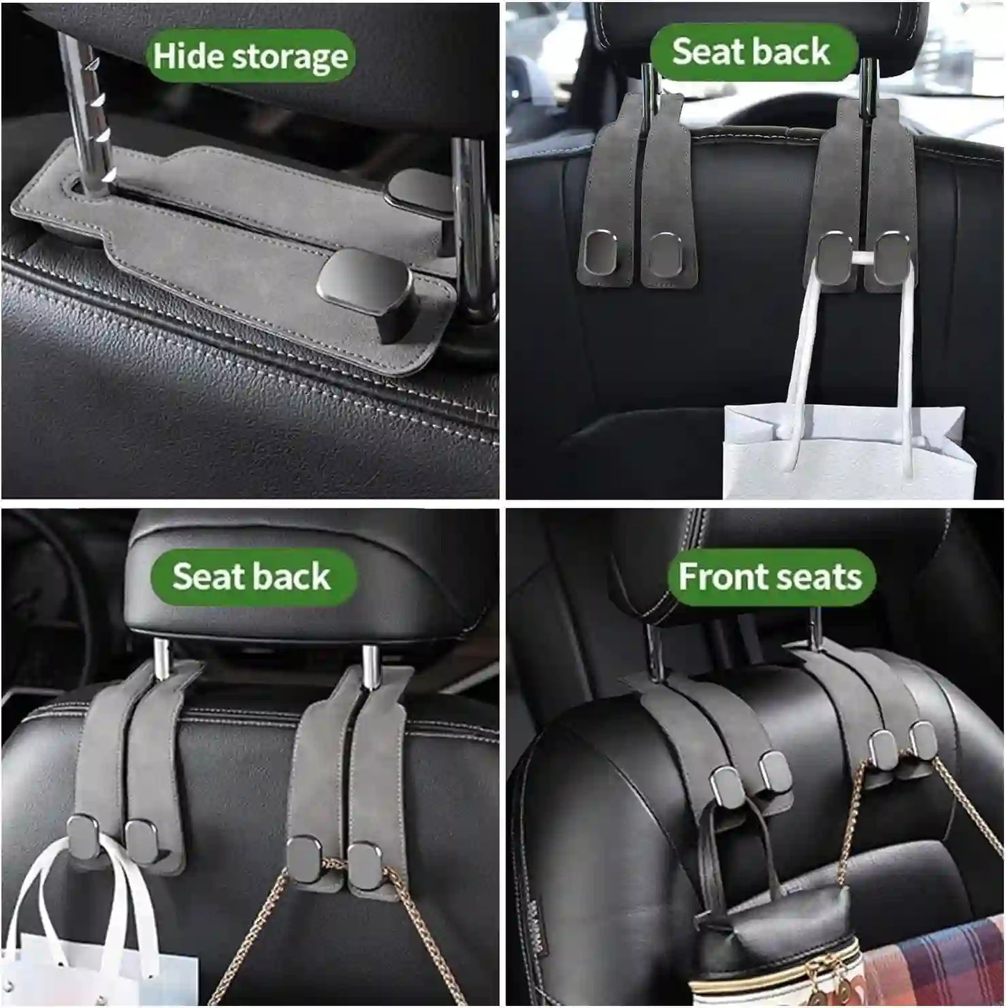 Car Hooks for Headrest (Pack of 2)