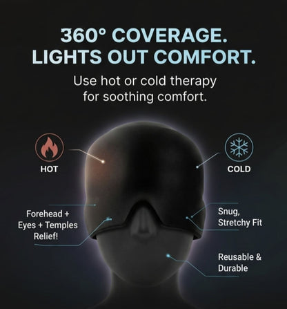 Migraine Relief Cap™ - Hot & Cold Gel Therapy for Instant Headache & Sinus Relief