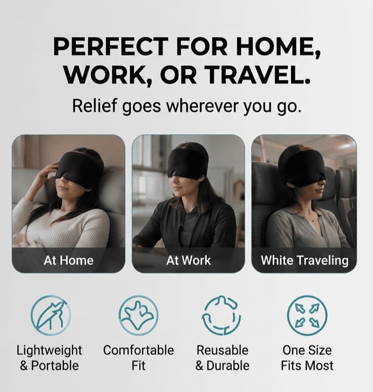 Migraine Relief Cap™ - Hot & Cold Gel Therapy for Instant Headache & Sinus Relief