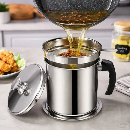 OilSaver™ 1.3L Stainless Steel Oil Filter Pot