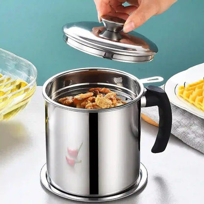 OilSaver™ 1.3L Stainless Steel Oil Filter Pot