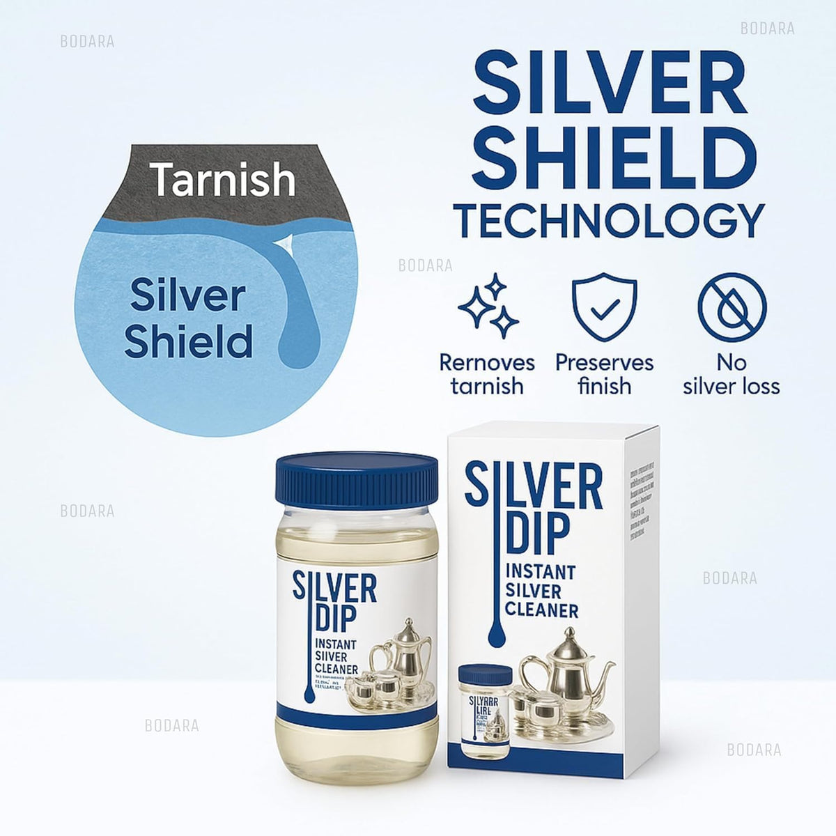 Silver Dip Instant Silver Cleaner For Home & Kitchen Use (Pack Of 2)