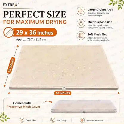 SunShield™ Papad Drying Cloth with Net & Zip