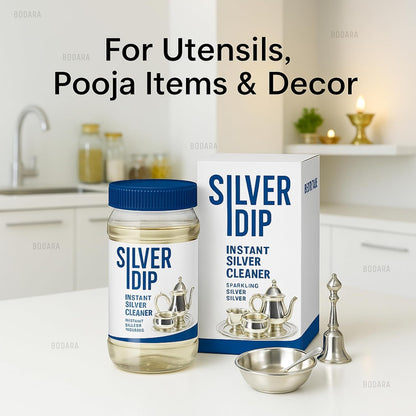 Silver Dip Instant Silver Cleaner For Home & Kitchen Use (Pack Of 2)