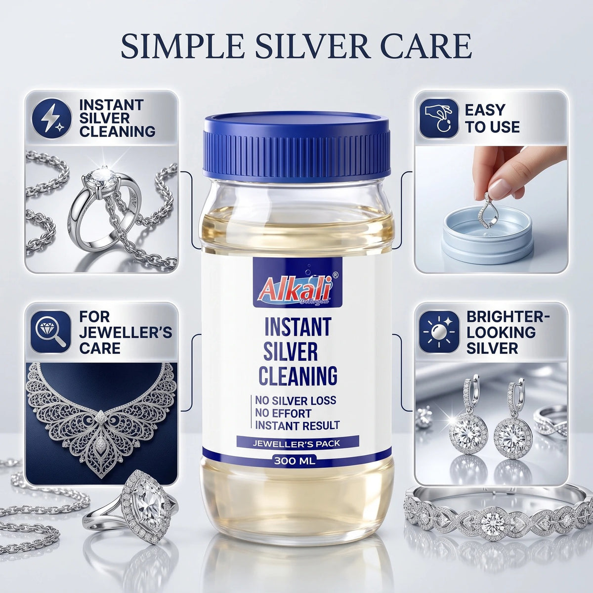 Silver Dip Instant Silver Cleaner For Home & Kitchen Use (Pack Of 2)