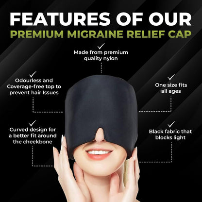 Migraine Relief Cap™ - Hot & Cold Gel Therapy for Instant Headache & Sinus Relief