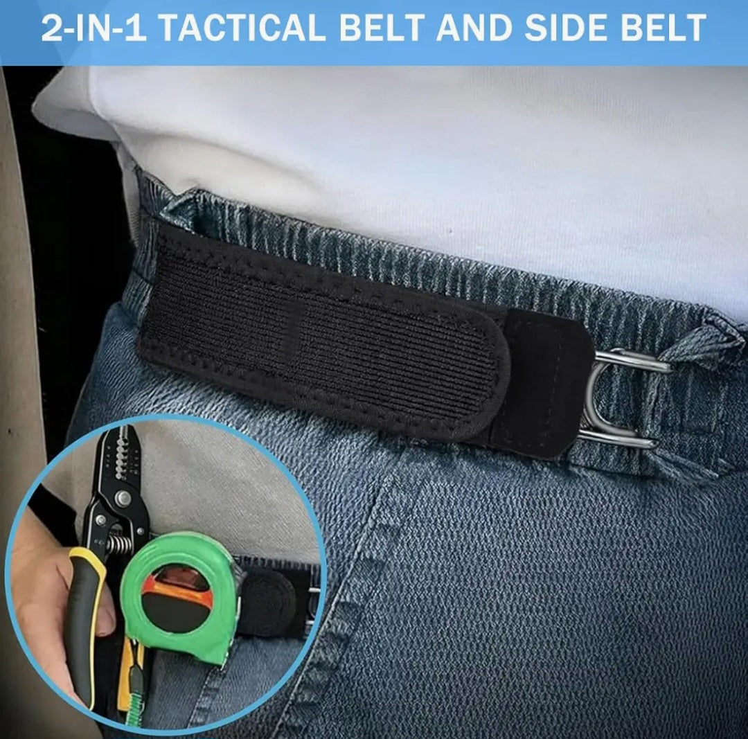 Buckle-Free Elastic Belt No Holes, Auto-Fit Waist (Pack of 2)
