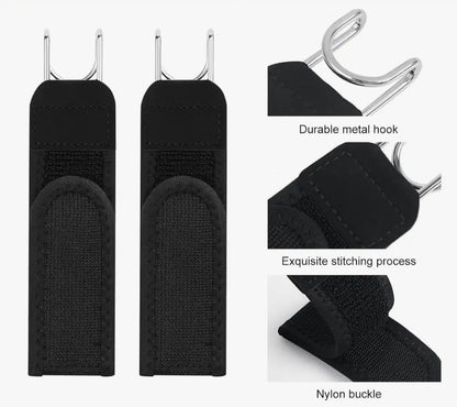 Buckle-Free Elastic Belt No Holes, Auto-Fit Waist (Pack of 2)