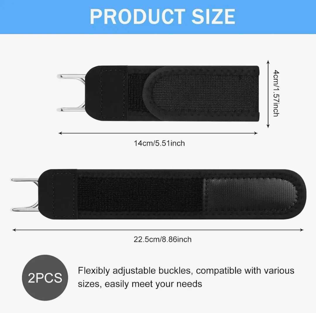 Buckle-Free Elastic Belt No Holes, Auto-Fit Waist (Pack of 2)