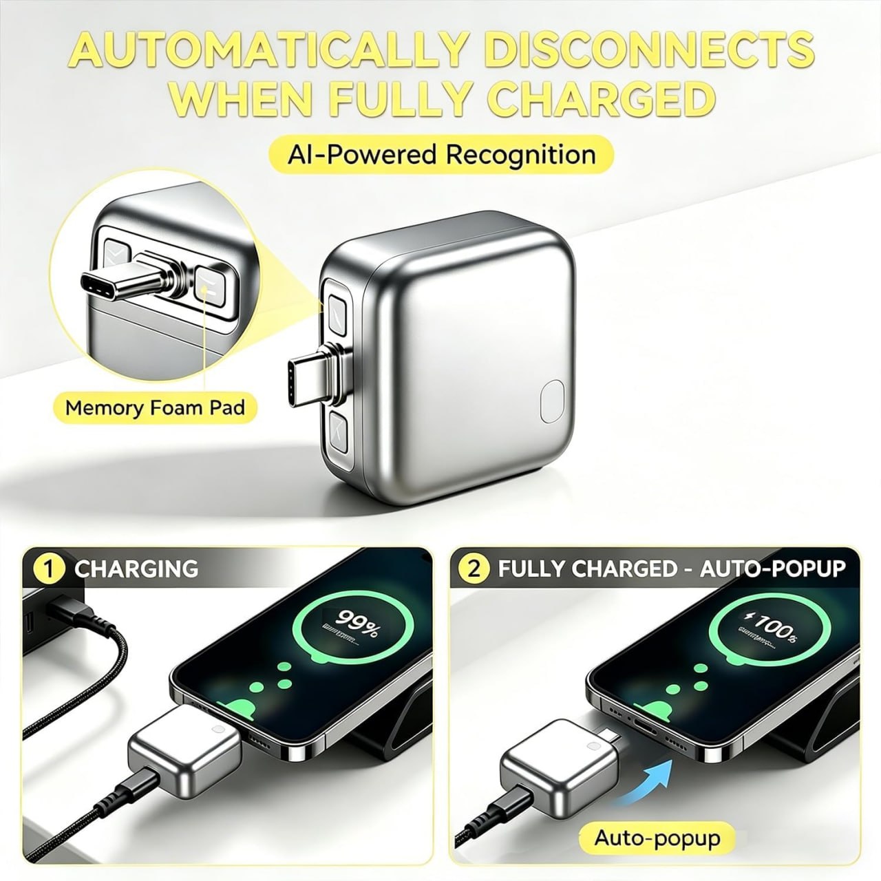 Smart Charger Adapter Auto Power Disconnector Guard Every Mobile
