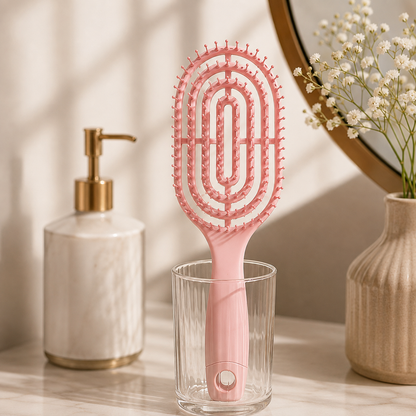 SilkFlow™ Detangling & Blow Dry Curved Hair Brush